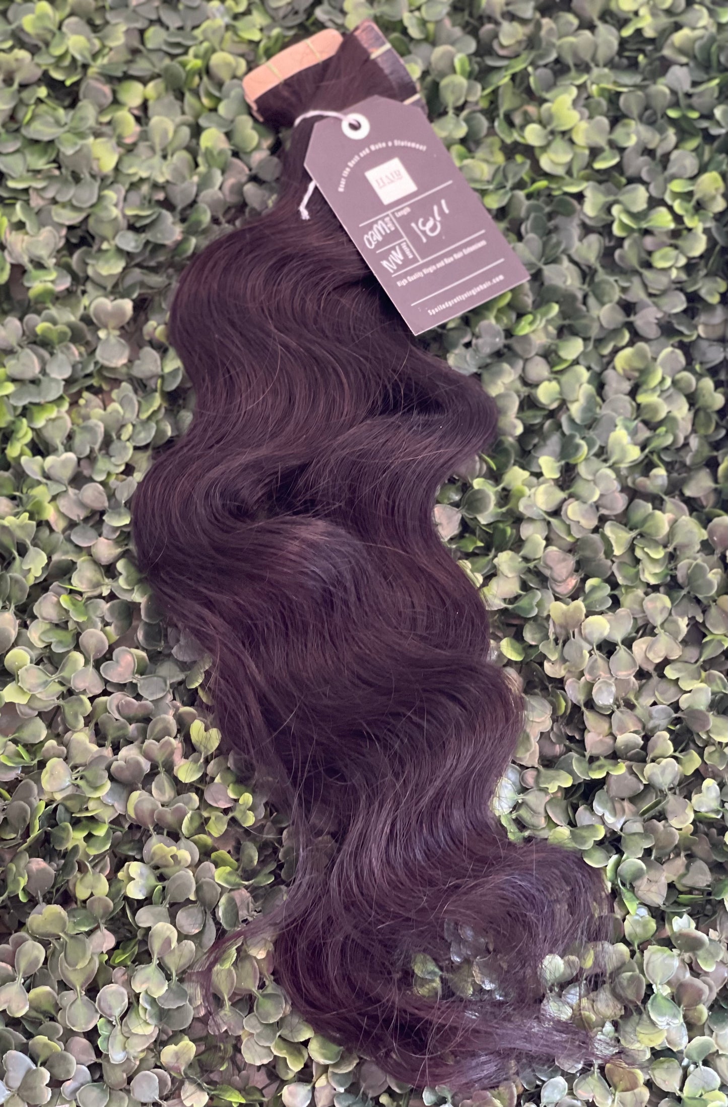 Tape Ins ext. Raw Cambodian Natural Wave Ext. **Requires 7-21 business days for processing **